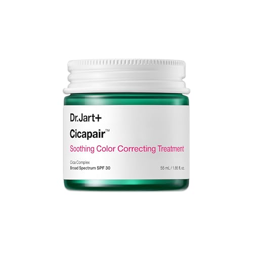 Dr.Jart+ Cicapair Soothing Colour Correcting Treatment SPF 30 with Centella Asiatica Extracts | cc cream | Rosacea Treatment | Korean Skin Care, 55 ml