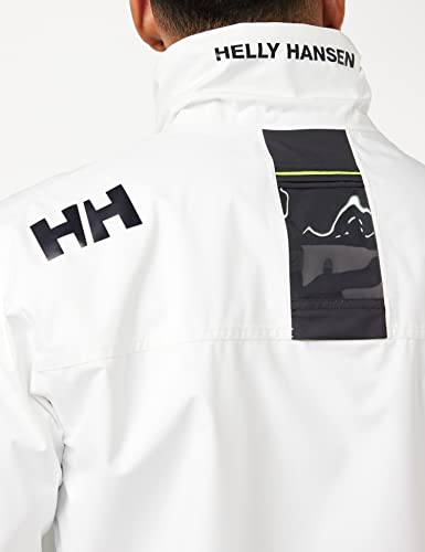 Image of Helly-Hansen mens Crew Midlayer Fleece Lined Waterproof Windproof Rain Jacket