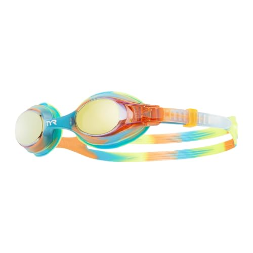 Image of TYR Kids' Swimple Goggles - Colorful Swim Goggles for Beginners | Comfy Youth Unibody Fit | Advanced Anti-Fog UV Eye Protection | Safe No-Leak Silicone Gaskets | Quick-Adjust Release Button