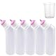 Gufastoe 5Pcs Haustier Fütterung Mini Silikon Nippel mit Flasche für Welpen Hund Katze oder andere Haustiere (Rosa Farbe)