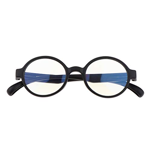 Baoblaze Anti Blue Light Glasses Para Kid Computer Proteção UV Anti Glare Eyeglasses - Preto