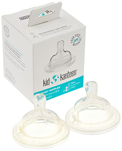 Klean Kanteen Tetina Medium Flow Tapón con Pezón, Silicona, 3 cm