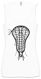 Corte clásico - Regular Fit Urban Backwoods Lacrosse Stick End Mujer Camiseta Sin Mangas Women Tank Top Blanco Talla XL