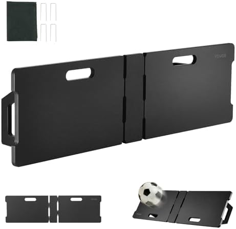 VEVOR Soccer Rebounder Board, Portable Soccer Wall with 2 Angles Rebound, Foldable HDPE Kickback Rebound Board, Soccer Training Equipment for Kids and Adults, Passing & Shooting Practice VEVOR Soccer Rebounder Board, Portable Soccer Wall with 2 Angles Rebound, Foldable HDPE Kickback Rebound Board, Soccer Training Equipment for Kids and Adults, Passing & Shooting Practice