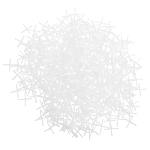 DOITOOL 500PCS Tile Leveling Spacers Cross Clips Plastic for Flooring and Wall Installation Consistent Grout Spacing Tool for Ceramic and Tile Projects