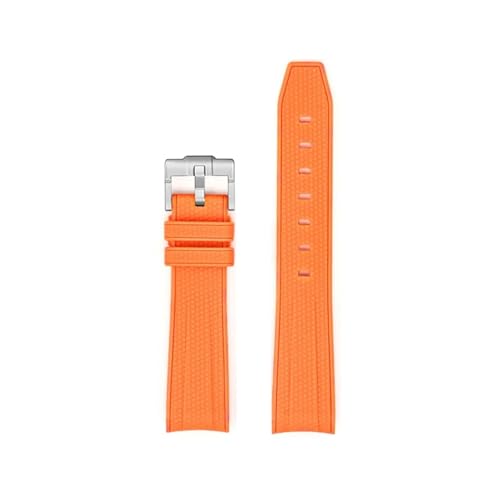 [LOKLNEYK] 20mm�A�[�N�[�qTPU�S�������x���g�ɓK������Omega X Swatch�A��Moon Swatch(Orange)
