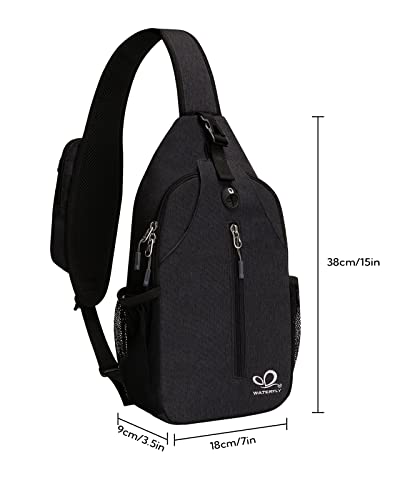Waterfly Sling Bag Backpack Shoulder Crossbody Chest Bags Hiking Casual Daypack for Men Women