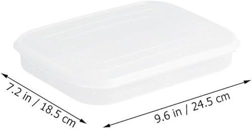 Miniatura 2 de Kichvoe Bacon Keeper - Recipientes de plástico para almacenamiento de alimentos con tapas, contenedor de preparación de comidas para refrigeradores,