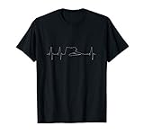 Cooles Pool Billard Snooker Heartbeat Design T-Shirt