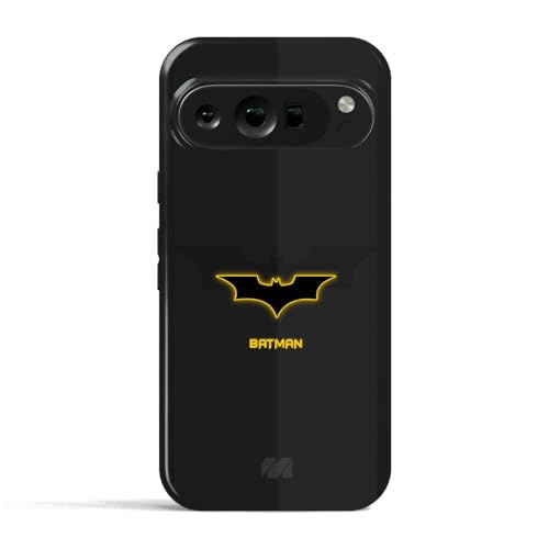 Image of MILLION CASES Neon Bat Signal Crystal Case for Google Pixel 8a, Google Pixel 8a Back Cover Case(2024) - PC | Midnight Black