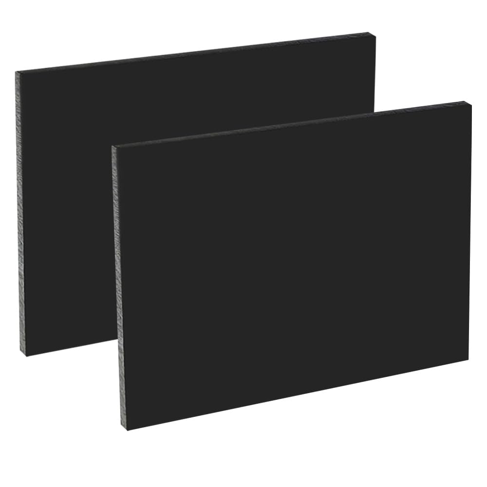 HDPE Plastic Sheet - 8" x 12" - Black -15
