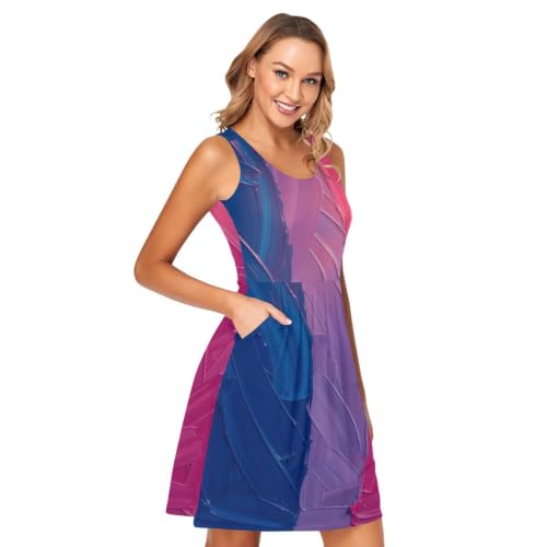 Robe bisexuel pride imprimée idéale pour vos sorties d'été en plein air