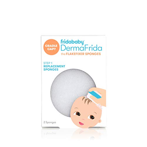 Image of Frida Baby Replacement Sponges for The 3-Step Cradle Cap System by Dermafrida The Flakefixer 2 Pack of Soft Sponges Work with The Flakefixer System(Sold Separately)