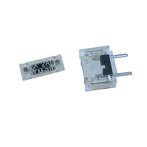 WHWRCADV 1pcs Machine Tool Fuse/Robot Arm Fuse/Fuse, 0.3A 0.5A 1A 1.3A 1.6A 2A 3.2A 4A 5A LM61/62/63/64/65/66/67/68/69/6X/6Y/6Z(2A,Transparent)