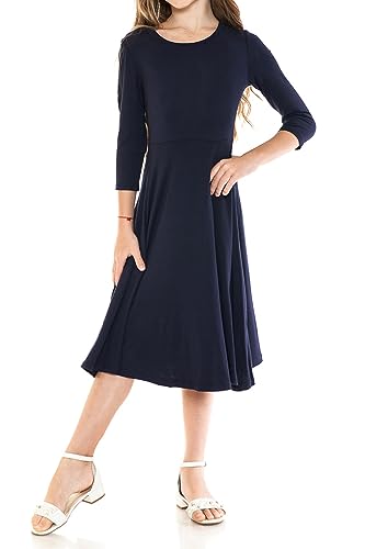 Pastel by Vivienne Women's Princess Seam A-Line Dress with Full Skirt2