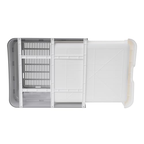 Arenero plegable cerrado para gatos con tapa y pala miniatura 5