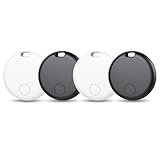 Android Smart Tag, Traceur GPS Lot de 4, Localisateur D’Objets Bluetooth Fonctionne avec l’app Google Localiser (Uniquement Android), Batterie Remplaçable, IP67 Imperméable, Voiture/Les clés/Valises