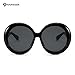 Karsaer Retro Oversized Round Sunglasses Women & Men, 70s 80s Fashion Trendy Big Shades K7155