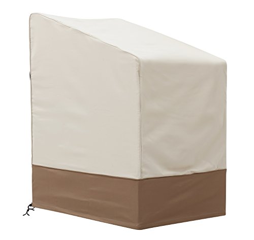 Finnhomy Patio Chair Covers Stackable Waterproof For Outdoor Furniture Heavy Duty Stacking Chair Cover Durable Weather Fade Resistant, 25.5" L X 35.5" D X 45" H #TOP29
