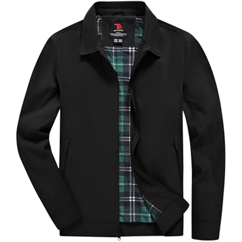 YSENTO Lightweight Bomber Jacket with Pockets Cover
