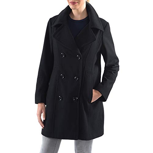 Alpine Swiss Norah Women’s Wool Blend Peacoat Runs Large – Double-Breasted Jacket with Flattering Fit3