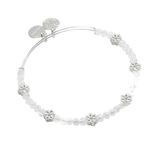 Alex and Ani Floral Crystal Beaded Bangle