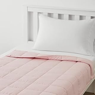 Amazon Basics Kids Cotton Weighted Blanket - 2.2 kg, 91.4 x 121 cm, Pink