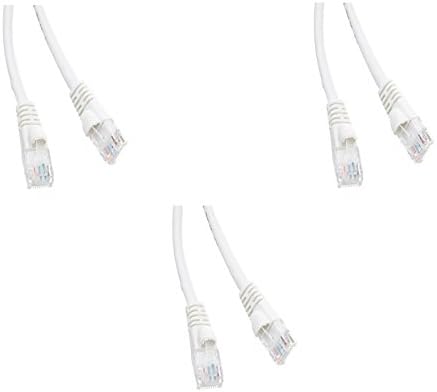 CAT5E Hi-Speed LAN Ethernet Patch Cable, Snagless/Molded Boot, 25 Feet, White, CNE477713