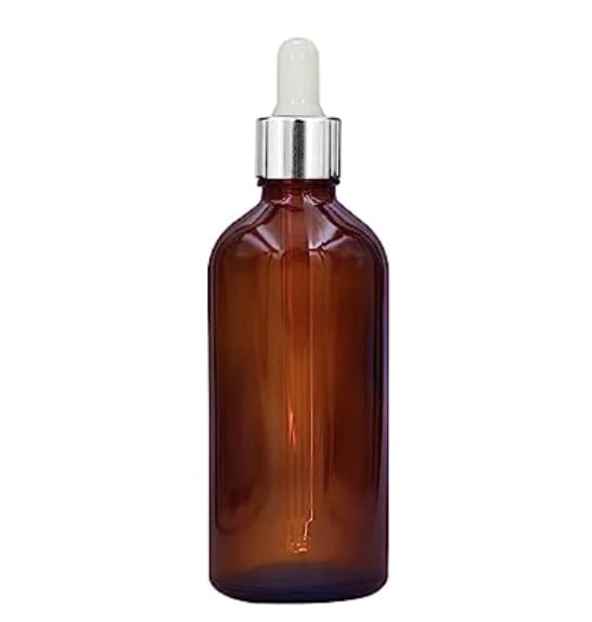 100ml Glass Bottle with Dropper + Glass Pipette Silver Cap (Amber 100 ML - 2 Pieces)-image-41