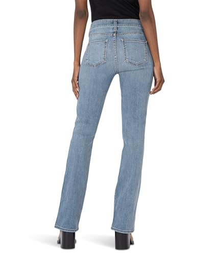 KUT from the Kloth Womens Ana High-Rise Fab Ab Flare-Baby Dn All Over Harmonious Size: 00 Inseam: 332