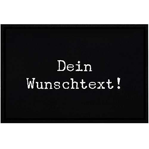 MoonWorks® personalisierte Fußmatte mit Wunschtext eigener Text personalisierbares Geschenk...