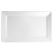 Q Squared Diamond White BPA-Free Melamine Large Rectangle Platter, 17-1/4 by 10-1/2, White