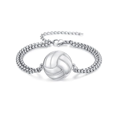 Bracelet de sport en argent 925 le cadeau idéal pour un fan de volleyball