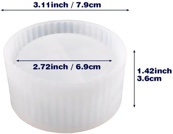 Miniatura 5 de Molde de florero de silicona para resina epoxi, hormigón, arcilla, suculenta, plantador, tazón, vela, jabón, fundición