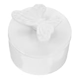 Beaupretty Contenedor de Joyería de Cerámica con Forma Simple Organizador de Collares y Pendientes Almacenamiento Decorativo para Hogar de Boda