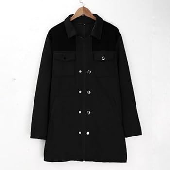 Veste Pour Homme - Style Décontracté - Vintage - En Faux Daim - Manteau Long En Peluche - Chaud - Veste D'extérieur Doublée En Polaire Avec Poches, Z01-noir., L