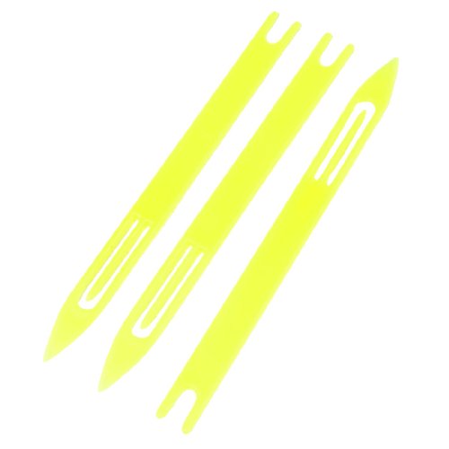 uxcell Plastic Fishing Net Repair Aeecssory Needle Shuttles Bobbin 7 3 Pcs Yellow