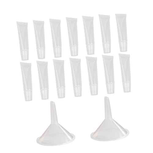 DECORNIJIA 40 Piezas contenedor de maquillaje vacio botella de brillo de labios envase cosmético tina vacia recargable cuentas de tubo tubos recargables tubos de embalaje de muestra
