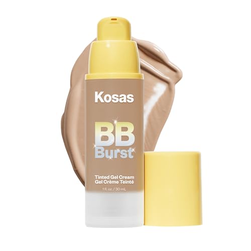 Kosas BB Burst Tinted Face Gel Cream – Hydrating Skin Tint, Buildable Coverage, Natural Finish, Medium Tan Neutral Cool 30 (1 Oz/30 ML)