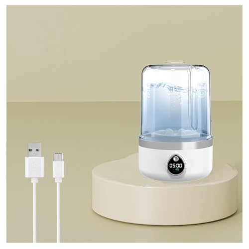 Portable Rechargeable Mini Washing Machine two-way turbine scrubbing Small Portable Washing Machine USB Charging with 2 Modes for Home, Apartment, Camping, Travel, RV