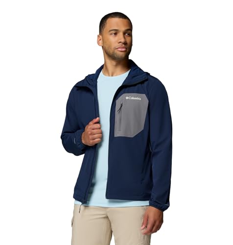 Columbia Herren Tall Heights III Softshell mit Kapuze, winddichte & wasserabweisende Softshelljacke zum Wandern – Ansicht 4
