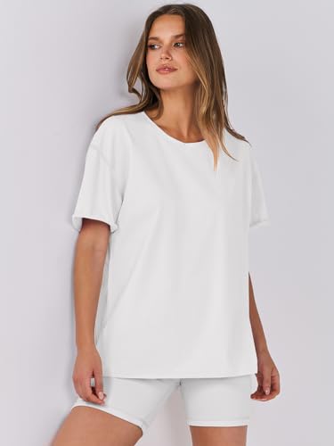ANRABESS Womens Tops Oversized T Shirts Loose Fit Short Sleeve Crewneck Summer Casual 2025 Trendy Boxy Tee Blouse3