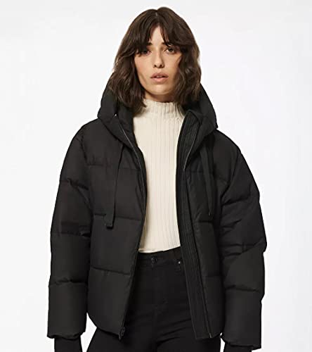 Andrew Marc Women's Aw0Ap263 Juno Puffer Jacket With Attached Hood - Black - Xl #TOP2