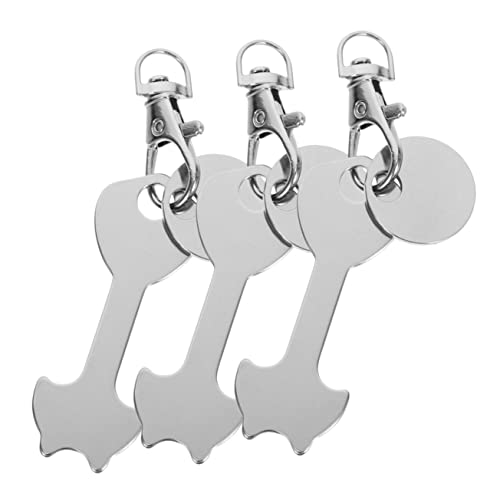 Porte-clés jeton de caddie détachable lot de 4 pour ouvrir les chariots
