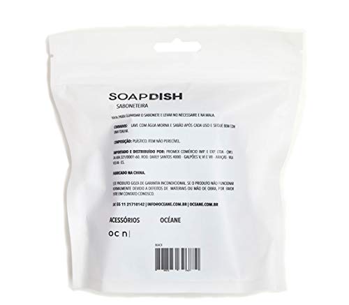 Porta Sabonete, Océane, Preto