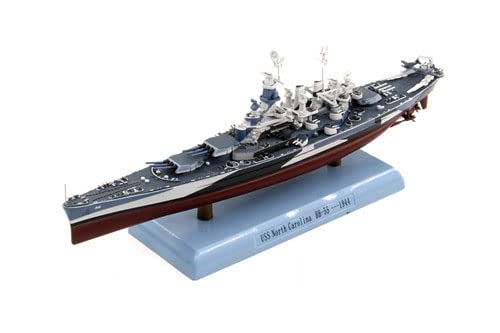 Dd Wwii Uss North Carolina Bb-55 Battleship 1/1000 Diecast Ship Pre-Builded Model #TOP5