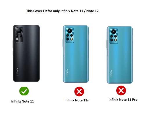 Image of COVERBLACK Rubber Silicone Back Cover for Infinix Note 12 - Transparent
