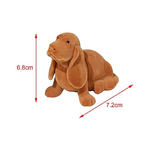 rockible Organizador de armazenamento de anéis marrom caixas de anel titular caixa de presente linda