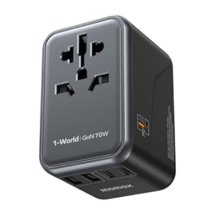 [All-in-one World Travel Adapter] MOMAX universal travel adapter has built-in US/JP/CN, AU, EU, UK sockets, covering more than 150 countries worldwide. This means that a tiny adapter can solve all the problems of converting plugs during your journey....