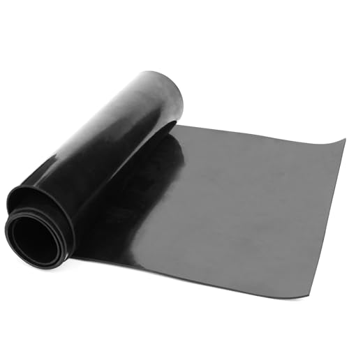 Image of WochiTV Solid Rubber Sheets, Strips, 12 inch Wide x 1 /16 inch Thick x 24 inch Long Neoprene Rubber Sheets Perfect for DIY Gasket Material, Sealing, Liner, Shield, Padding, Mat